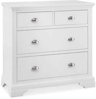 Linea Etienne white 2+2 drawer chest