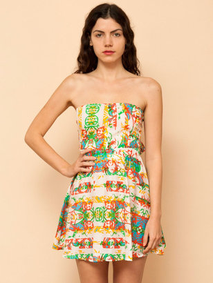American Apparel California Select Original Tropical Tie-Up Mini Dress