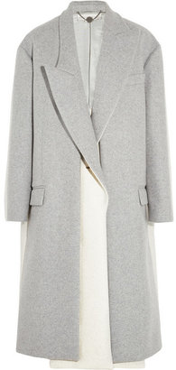 Stella McCartney Curtis oversized two-tone wool-blend felt coat