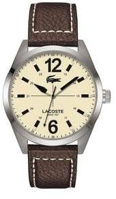 Lacoste Ivory Dial With Stainless Steel Case Mens Watch