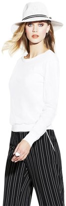 Vince Camuto Mesh Overlay Sweater