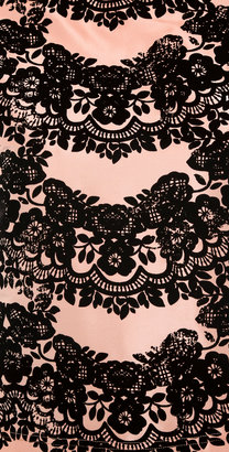 RED Valentino Flocked Print Top
