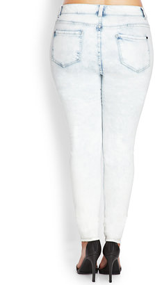Forever 21 FOREVER 21+ Cloud Wash Skinny Jeans