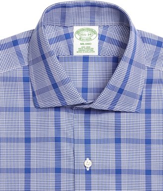 Brooks Brothers Non-Iron Milano Fit Large Glen Plaid Dress Shirt