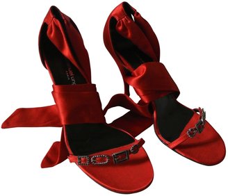 Ungaro Red Cloth Heels
