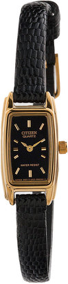 American Apparel Vintage Citizen Black/Gold Ladies’ Leather Band Watch