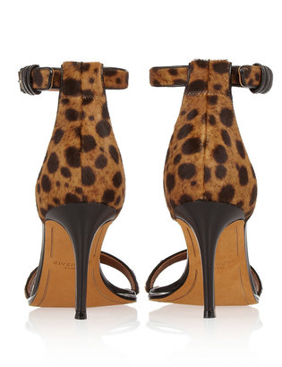 Givenchy Nadia sandals in leopard-print calf hair