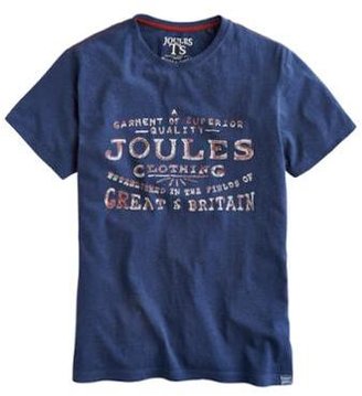 Joules Joulesbrandtee Mens Printed Jersey T shirt - French Navy