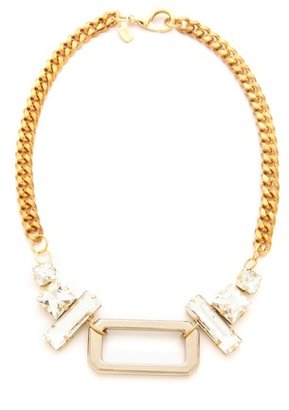 Fallon Jewelry Crystal Hardware Pendant Necklace