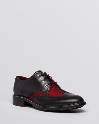 Woolrich Lace Up Wingtip Oxford Flats - Selvedge