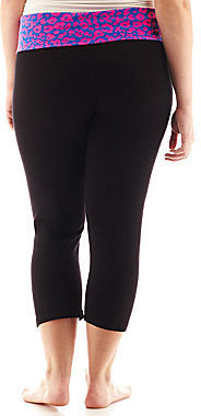 JCPenney City Streets Cropped Yoga Pants - Plus