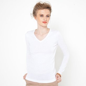 La Redoute R essentiel Lightweight Cotton V-Neck Sweater