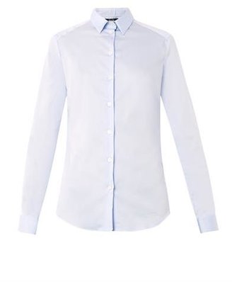 Freda Point-collar cotton shirt