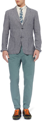 Hentsch Man Slim-Fit Unstructured Linen and Cotton-Blend Blazer