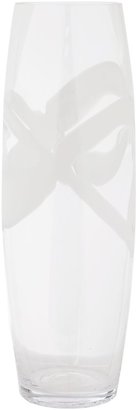 Linea Tall white swirl bullet vase