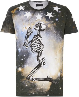 Religion Men's Star Skeleton Graphic T Shirt