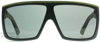 Dragon Optical Fame Sunglasses Matte Black and Green 720-2024
