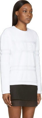Alexander Wang White Wet Logo Towel Sweatshirt