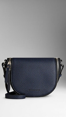 Burberry Small Two-Tone Grainy Leather Crossbody Bag