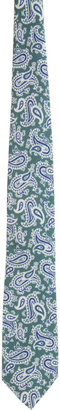 Barneys New York Medium Paisley Print Tie