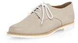 Dorothy Perkins Womens Beige leather lace up brogues- Beige
