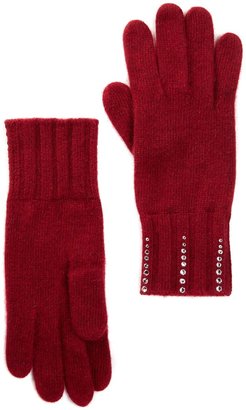 Portolano Embellished Knit Gloves