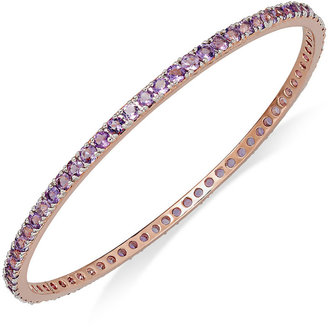 Victoria Townsend 18k Rose Gold over Sterling Silver Amethyst Bangle Bracelet (6-3/8 ct. t.w.-7-1/10 ct. t.w.)