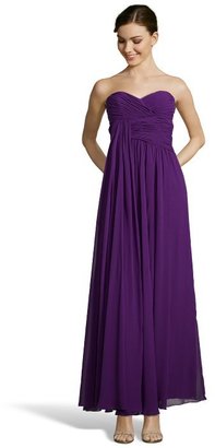 Jill Stuart JILL royal purple chiffon woven strapless gown