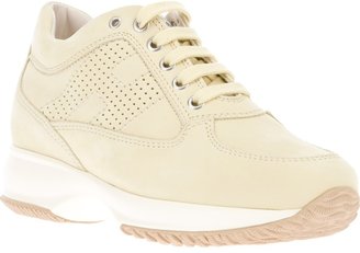 Hogan perforated patch sneaker