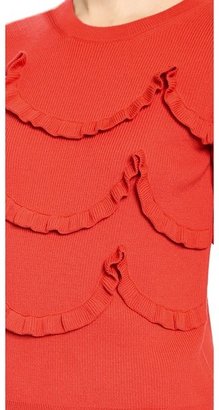 RED Valentino Ribbed Wool Sweater