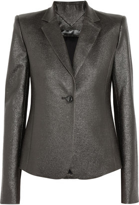 Theyskens' Theory Jestup coated textured wool-blend blazer