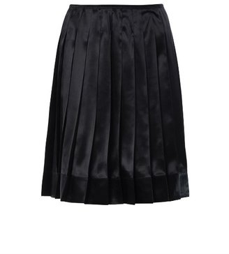 Marc Jacobs Pleated silk-satin skirt