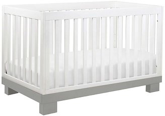 Babyletto Modo 3-In-1 Convertible Crib In Grey And White Grey/white