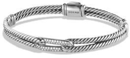 David Yurman Petite Pavé Labyrinth Bracelet with Diamonds