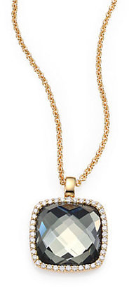 Roberto Coin Cocktail Prasiolite, Diamond & 18K Yellow Gold Pendant Necklace