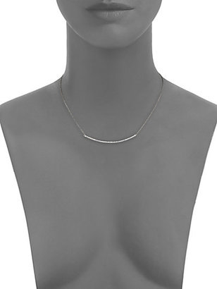 Ippolita Stella Pavé Diamond & Sterling Silver Stick Pendant Necklace