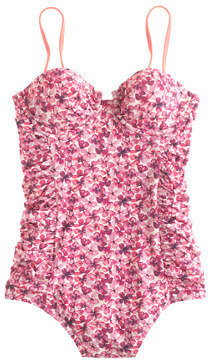 J.Crew Liberty Katie Ann floral ruched underwire tank