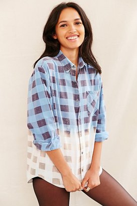 Urban Outfitters Urban Renewal Recycled Bleach-Dipped Flannel Shirt