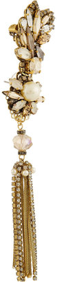 Erickson Beamon Stratosphere gold-plated, Swarovski crystal and faux pearl earrings