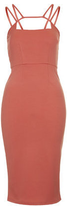 Topshop Womens **Bodycon Dress by Oh My Love - Coral