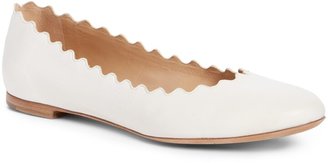 Chloé 'Lauren' Scalloped Ballet Flat
