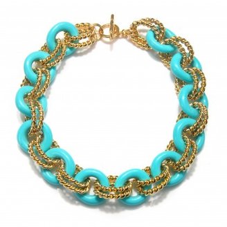 Kenneth Jay Lane Turquoise Link Necklace