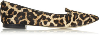 MICHAEL Michael Kors Ailee leopard-print calf hair ballet flats