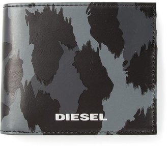 Diesel 'Hiresh' leopard print wallet
