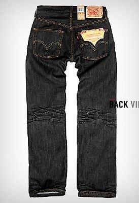 Levi's Levis Style# 501-5808 33 X 30 Iconic Black Original Jeans Straight Pre Wash
