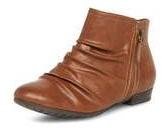 Dorothy Perkins Womens Tan ruched ankle boots- Tan
