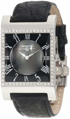 Swiss Diamond Swisstek SK57743L Limited Edition Watch With Mother-Of-Pearl Dial