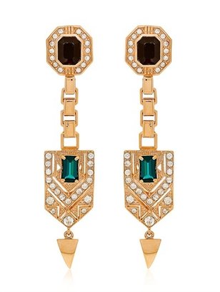 Mawi Drop Deco Crest Earrings