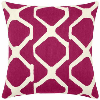 Judy Ross 18 x 18 Cerise/Cream Arbor Pillow By Textiles