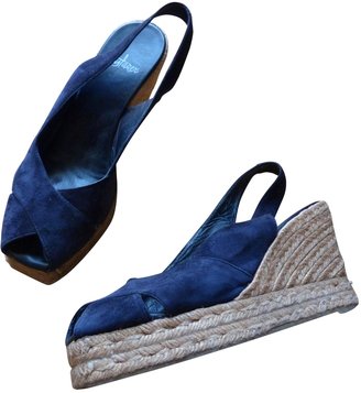 Castaner Blue Suede Sandals